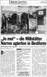 Kleine Zeitung 3. Februar 1999